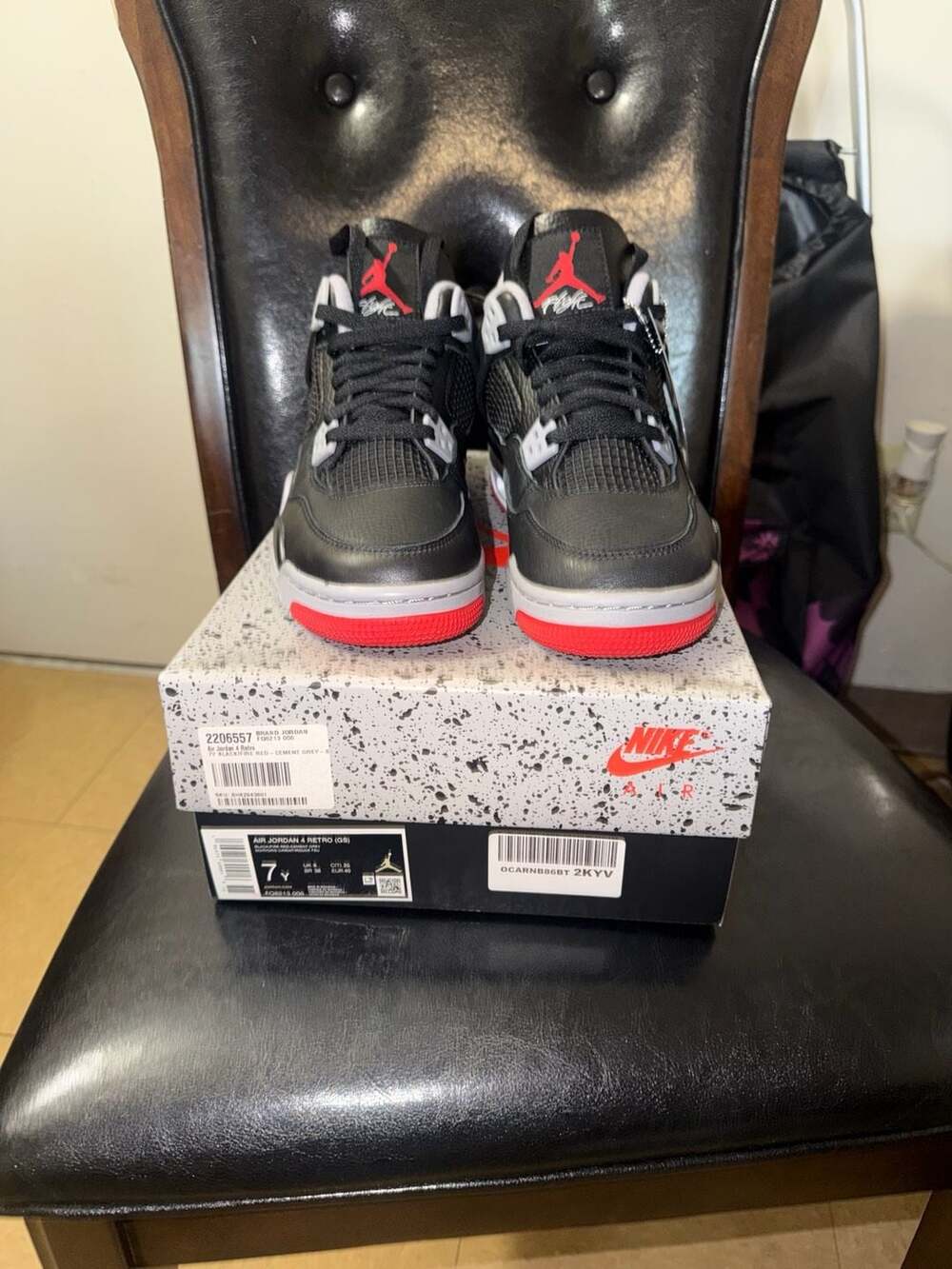 Air Jordan 4 Retro GS 'Bred Reimagined' (FQ8213-006)